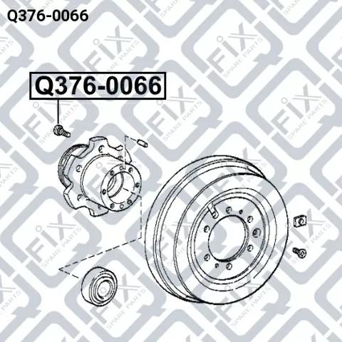 Q3760066 Q-fix Шпилька колесная, задняя