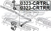Стойка стабилизатора заднего левая 0323CRTRL Febest