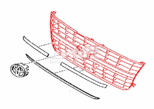 Решетка радиатора 5311126480 Toyota