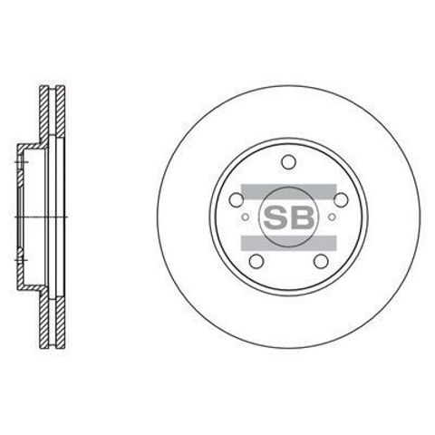 Тормоз дисковый передний Sangsin SD4078 цена, от 35.17 USD