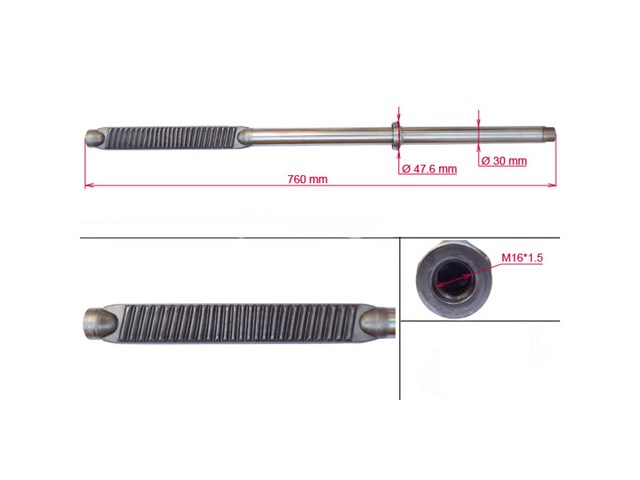 Вал (шток) рулевой рейки EMMETEC ME219C