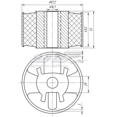 Silentblock, Soporte De Montaje Motor delantero 2430 METGUM