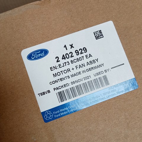 2402929 Ford difusor do radiador de esfriamento, montado com motor e roda de aletas