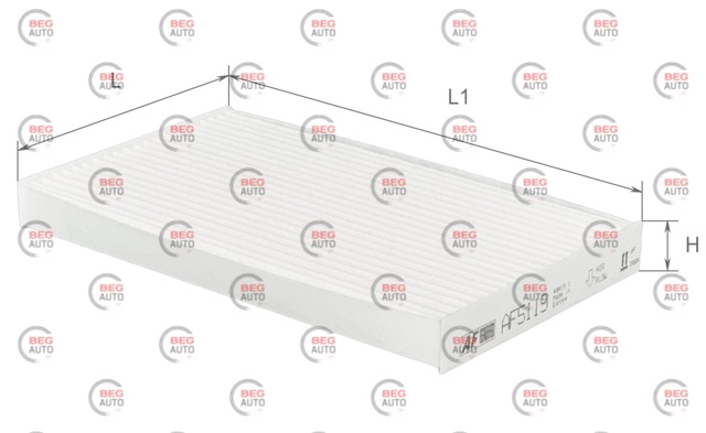Купить AF5119 Alpha Filter Фильтр салона угольный