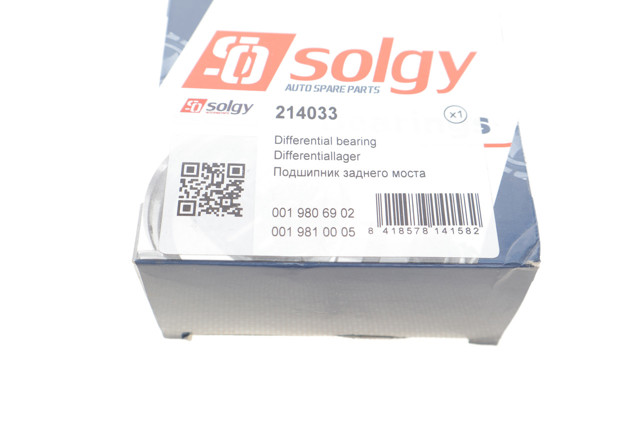 214033 Solgy Подшипник хвостовика заднего моста внутренний