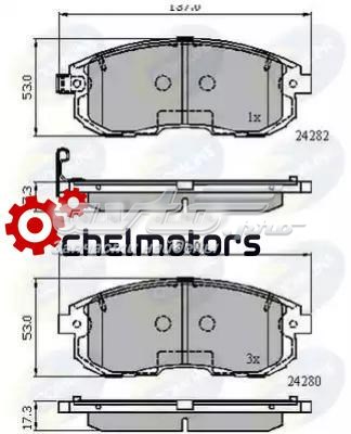 CBP32025 Comline sapatas do freio dianteiras de disco