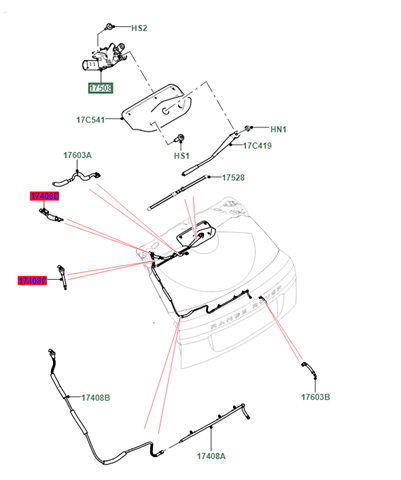 Стеклоочиститель двери задка Land Rover LR083128 цена, от 100.31 USD
