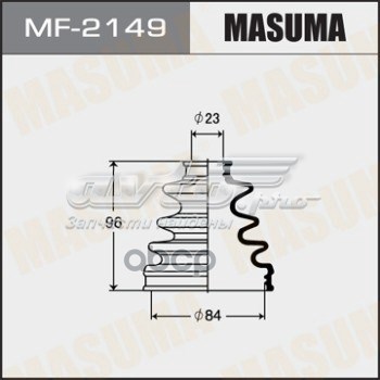 Купить MF2149 Masuma Пыльник гранаты наружный, передний