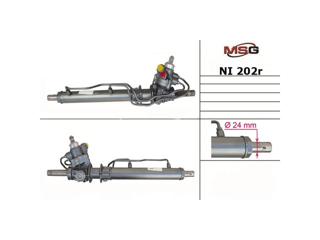 Реечный рулевой механизм MSG NI202R цена, от 181.13 USD
