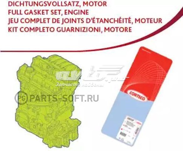 430647P Corteco kit de vedantes de motor completo