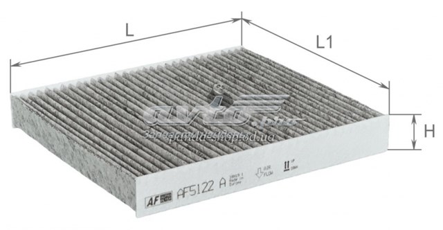 Купить AF5122A Alpha Filter Фильтр салона угольный