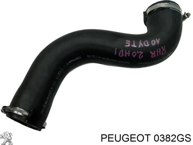 Tubo flexible de aire de sobrealimentación inferior 0382GS PEUGEOT