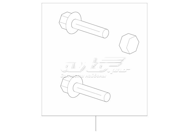 Ремкомплект суппорта тормозного переднего GM 13504030