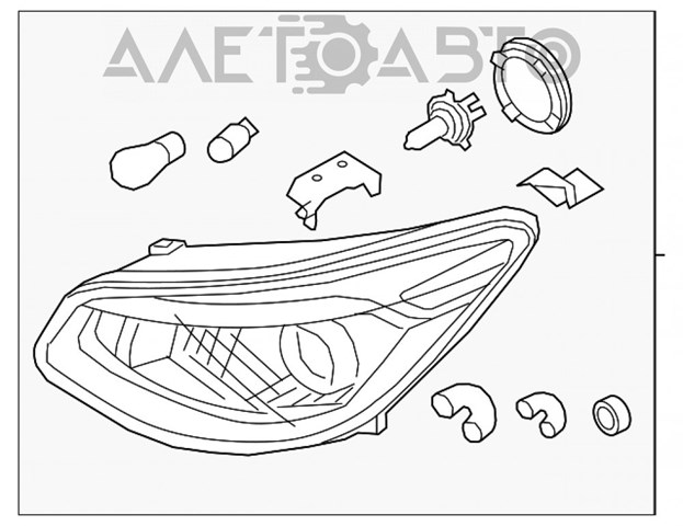 Купить 92101B2270 Hyundai/Kia Фара левая передняя