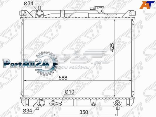 Радиатор охлаждения двигателя SAT SK00041 цена, от 89.08 USD