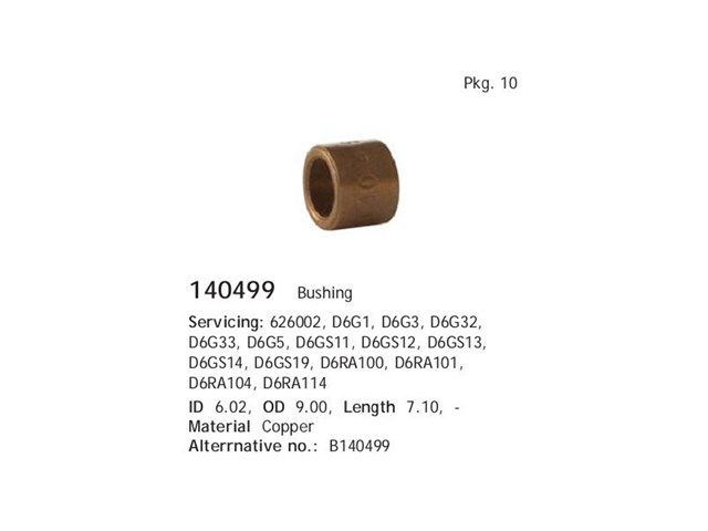 140499 Cargo Втулки стартера