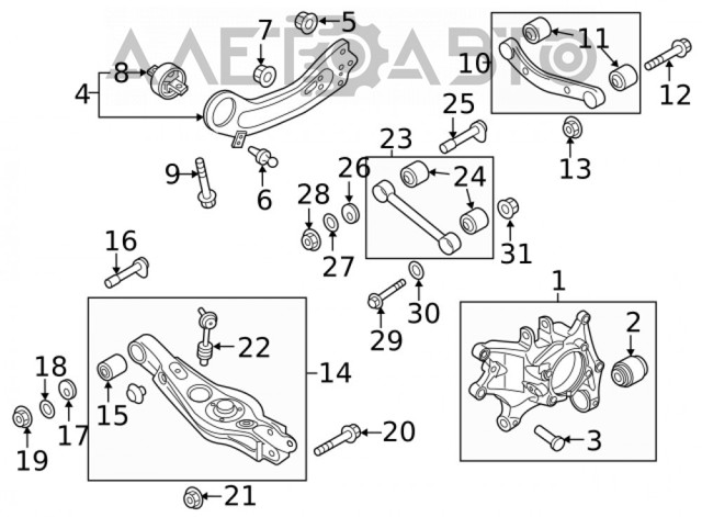 Нижний продольный рычаг 55210C5060 Hyundai/Kia