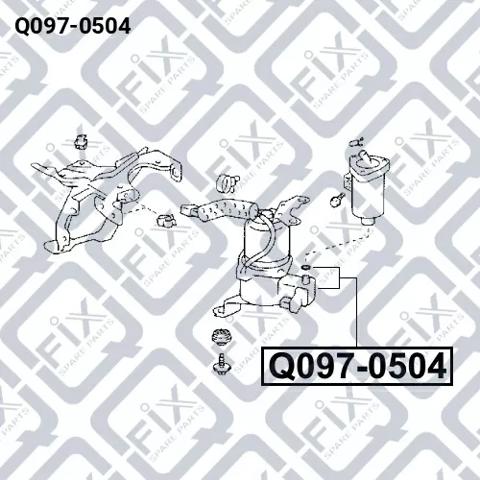 Купить Q0970504 Q-fix Компрессор пневмоподкачки (амортизаторов)
