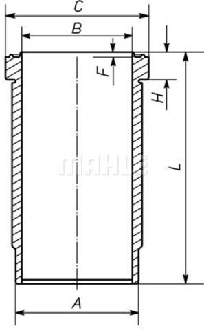 Купить 227WN6701 Mahle Original Гильза поршневая