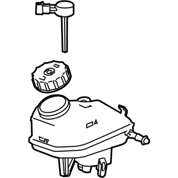 Tanque de cilindro mestre do freio (de fluido de freio) para Opel Insignia (G09)