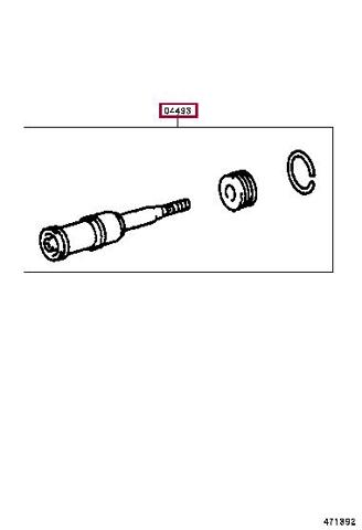 Kit de reparação de cilindro mestre do freio Toyota Land Cruiser 100 J10