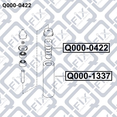 Отбойник амортизатора Q-fix Q0000422