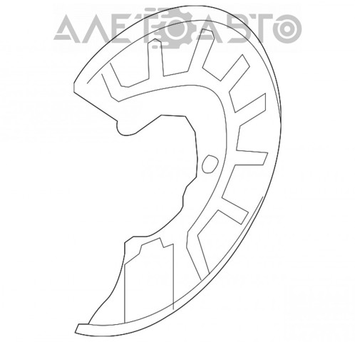 Защита тормозного диска переднего левого 3D615002 AND