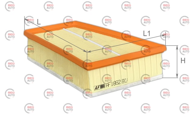 Элемент воздушного фильтра Alpha Filter AF1882 цена, от 4.47 USD