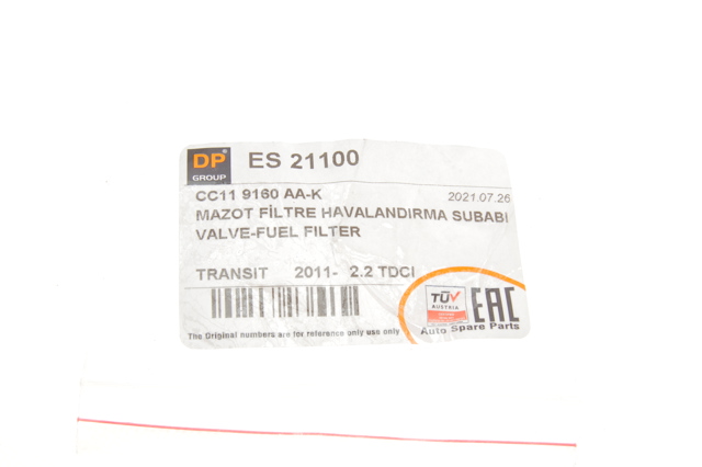 Фильтр тонкой очистки топлива DP Group ES21100 цена, от 28.35 USD