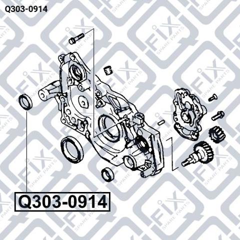 Сальник балансировочного вала двигателя Q3030914 Q-fix