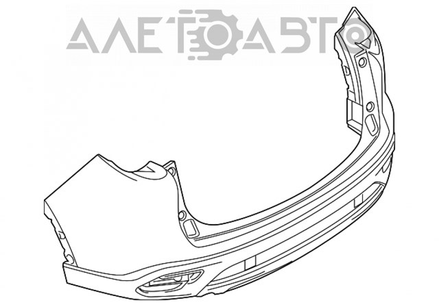 Купить TK4850221DBB Mazda Задний бампер