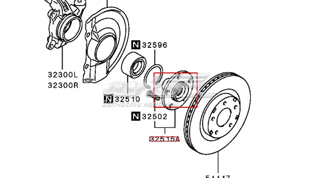 3880A018 Matomi Ступица колеса передняя