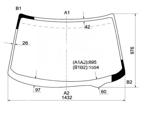 Лобовое стекло 6018AGNBL Safeglass