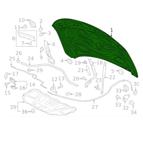 30823127 AND Капот