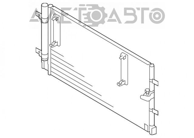 Радиатор кондиционера TYC 8K0260403AF