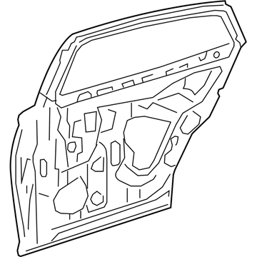 Дверь задняя левая 6700450120 Toyota