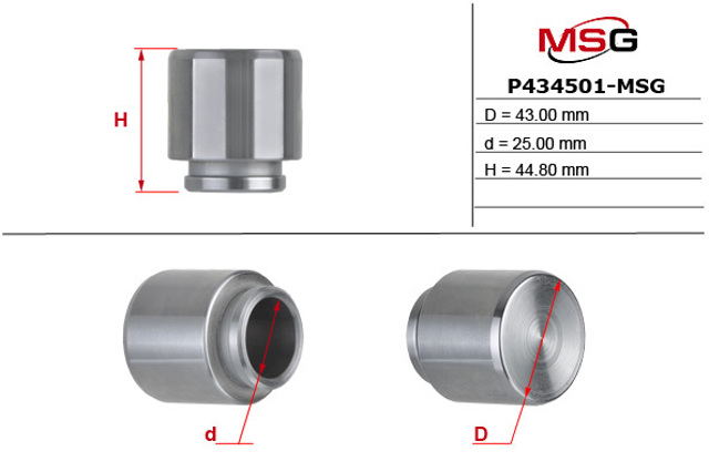 Поршень суппорта переднего MSG P434501MSG