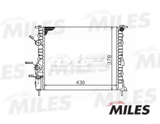 Радиатор ACRM006 Miles