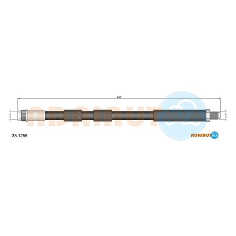 Гнучка гальмівна трубка передня 351256 ADRIAUTO