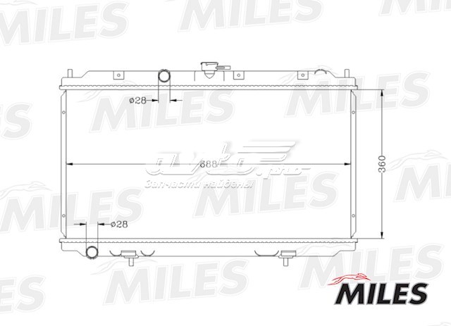 Радиатор ACRB059 Miles