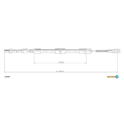 Задний трос ручника LABR045 Starline
