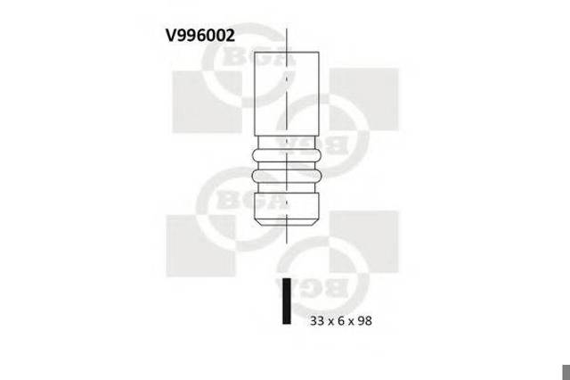 V996002 BGA впускной клапан