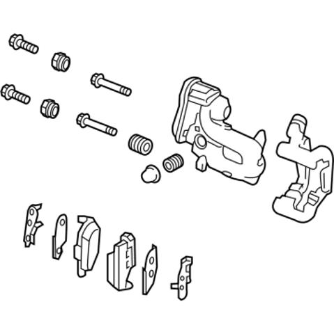 TQ33129 Tqparts Тормозной суппорт задний левый