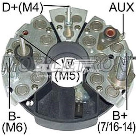 Мост диодный генератора RB67H Mobiletron