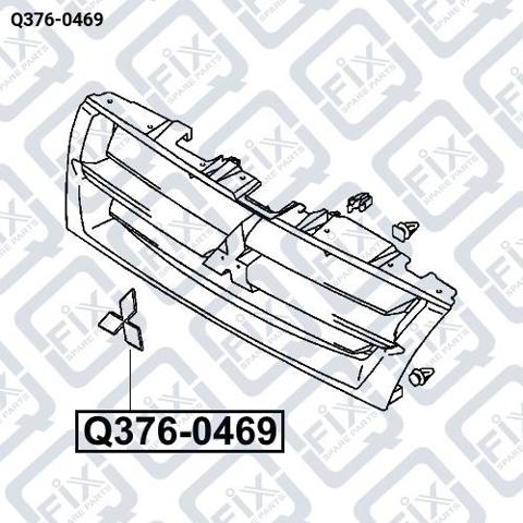 Эмблема решетки радиатора MR492454 Mitsubishi