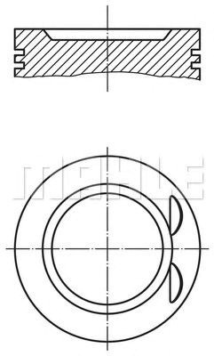 Поршня, 2-й ремонт (+0,50) 220601 MAHLE