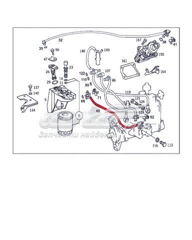  Трубка топливная от топливоподкачивающегонасоса к фильтру Mercedes E 