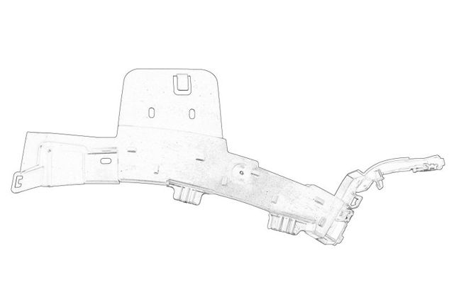 1615049280 PEUGEOT Soporte de parachoques delantero izquierdo original y equivalente
