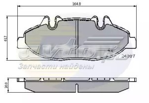 Колодки тормозные передние дисковые COMLINE CBP01305