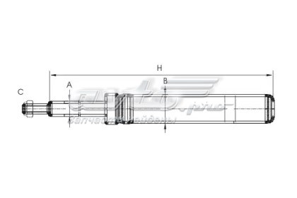 Амортизатор передний SCT Z8542